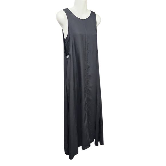 Lou & Grey Sleeveless Maxi Dress Built in Tank Bra Black Size Medium - Picture 2 of 14